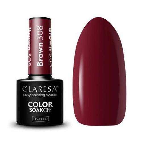 Gel lak CLARESA® Hnědý 308 5ml