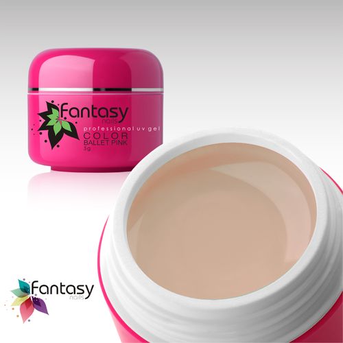 Ráj nehtů Fantasy line Barevný UV gel Fantasy Color 5g - Ballet Pink