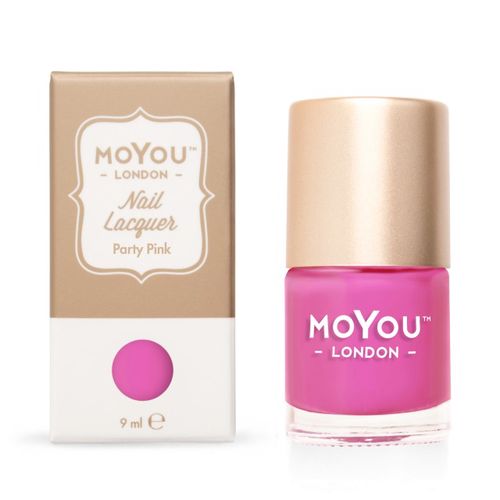 MoYou Razítkovací lak na nehty - Party Pink 9 ml