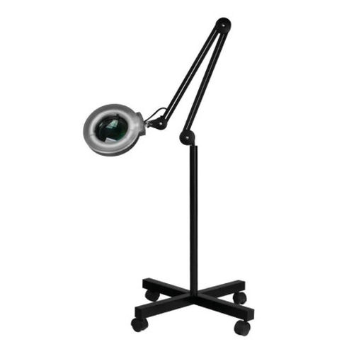 Zvětšovací lampa S4 na černém stativu - 5 dioptrií, bez stínítek, 22 W