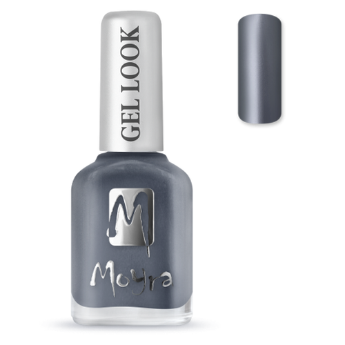Moyra Gel Look lak na nehty 1016 Kenza 12 ml - šedý gelový efekt