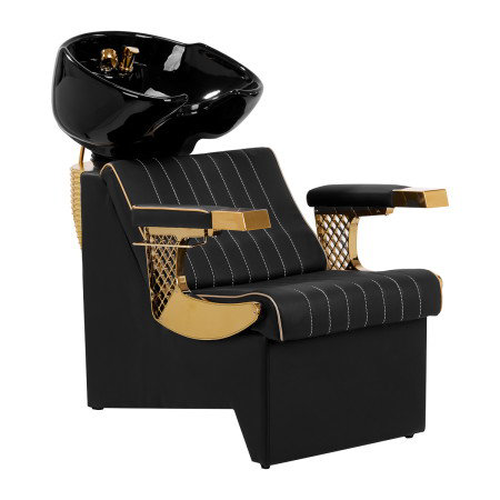 Kadeřnická mycí jednotka Gabbiano Marcus gold black