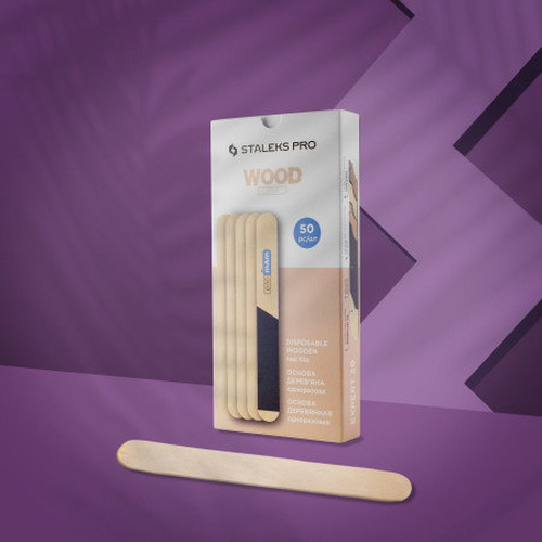 Staleks Wooden BASE - základna pro jednorázové pilníky WBE-20 rovná