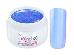 Ráj nehtů Barevný UV gel FLIPFLOP - Light Blue 5ml