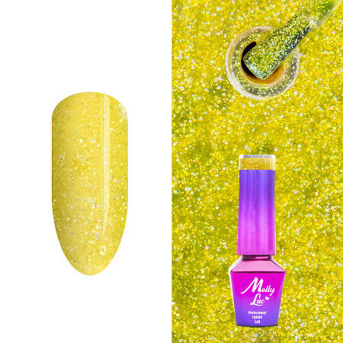 283. MOLLY LAC glitrový gél lak - Starrily Pheromone