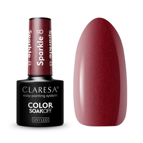 Gel lak CLARESA® Sparkle 8 5ml