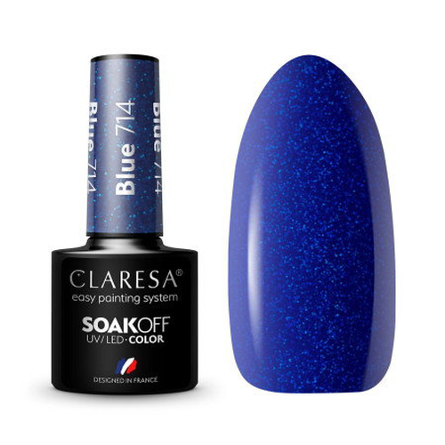 Gel lak CLARESA Blue 714 5ml
