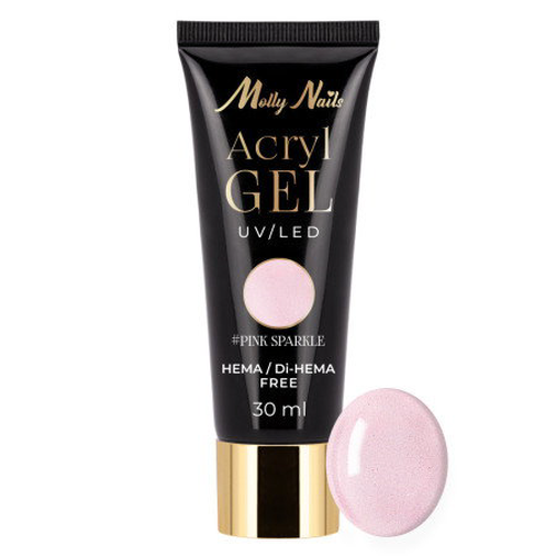 Molly Nails Acrygel - Pink Sparkle 30ml