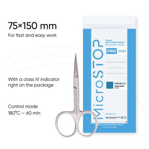 Sterilizační sáčky Microstop Prozori 75x150mm