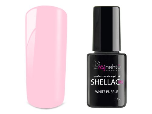 Ráj nehtů UV gel lak Shellac Me 12ml - White Purple