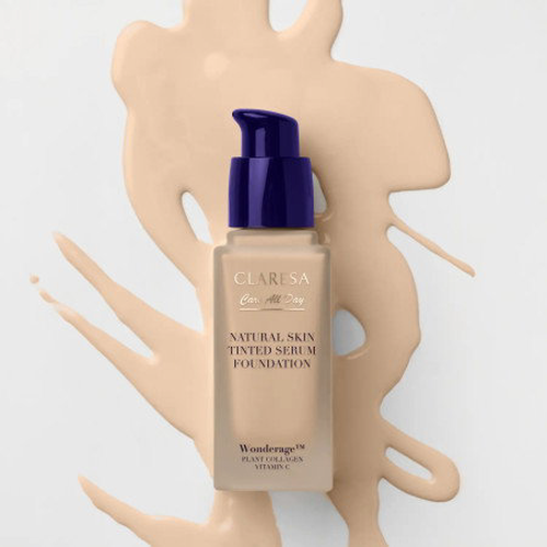 Claresa Natural Skin Tint Serum Foundation 32 ml – make-up sérum Light Warm 1W