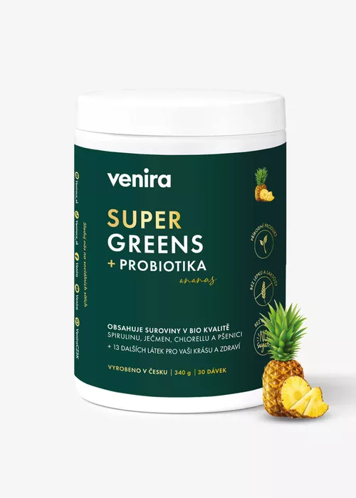 VENIRA super greens + probiotika ,340 g