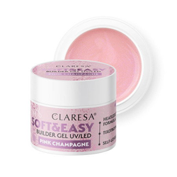 CLARESA STAVEBNÍ GEL NA NEHTY SOFTEASY PINK CHAMPAGNE 45G