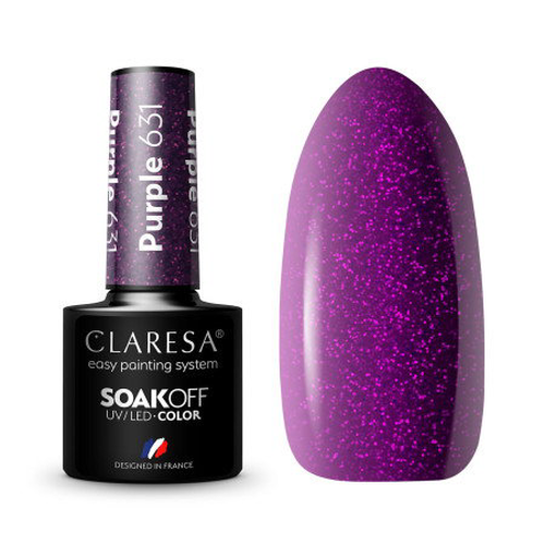 Gel lak CLARESA Purple 631 5ml