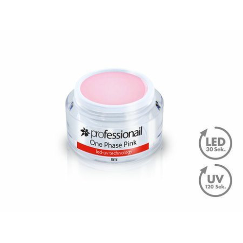 LED-UV GÉL JEDNOFÁZOVÝ ČÍRO-RUŽOVÝ 5ML PROFESSIONAIL
