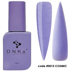 DNKa' Gumová krycí báze 0015 Cosmic 12ml - levandulová třpytivá gumová báze