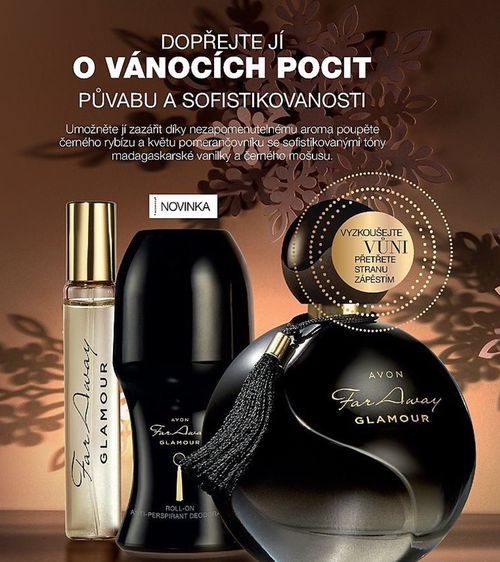 AVON Far Away Glamour Sada s dárkovou taštičkou