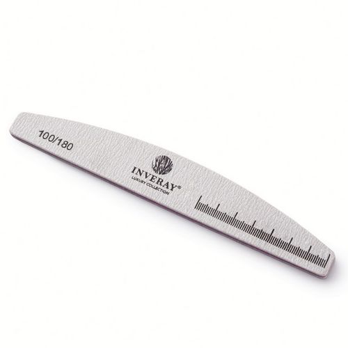 Inveray Nail File 100/180 Halfmoon Grey