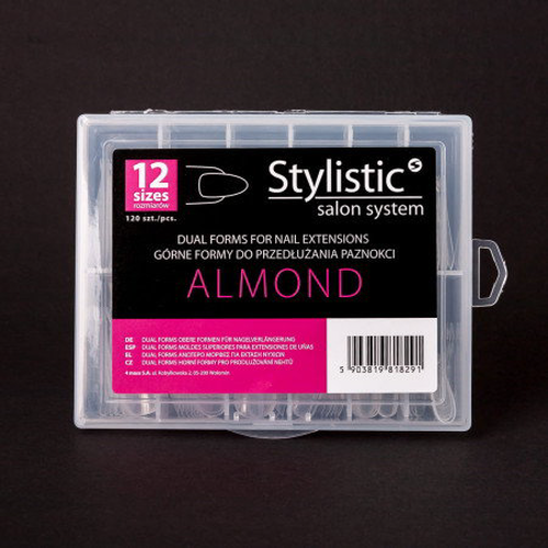 Claresa Stylistic Almond dvojitá forma na prodlužování nehtů 120KS