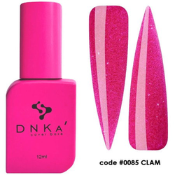 DNKa' Rubber Cover Base 0085 Glam 12 ml - třpytivá neonově růžová gumová báze