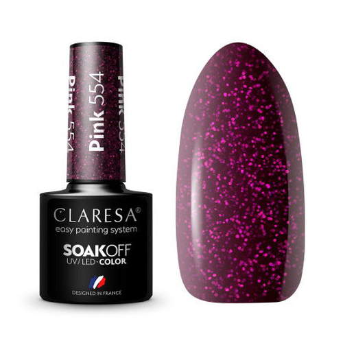 Gel lak CLARESA® Pink 554 5ml
