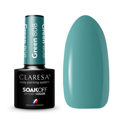 Gel lak CLARESA® Green 808 5ml