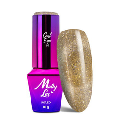 Molly Lac Cat Eye Foxy Eyes 555 Eyes Golden 10 g - magnetický efekt kočičích očí