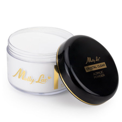 MollyLac Acrylic Powder Crystal Clear 120 g - průhledný akrylový lak na nehty čirý