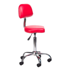 Kosmetické křeslo s opěradlem BH-7268 Červené