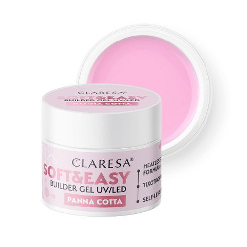 CLARESA STAVEBNÍ GEL NA NEHTY SOFT&EASY PANNA COTTA 90G