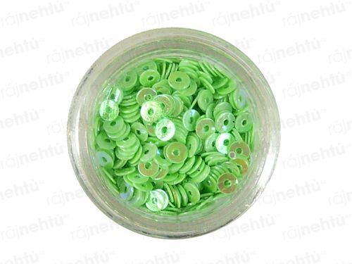 Zdobení na nehty, kolečka (dutá) CDčka - zelená