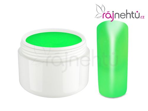 Ráj nehtů Barevný UV gel NEON - Green - Zelený 5ml