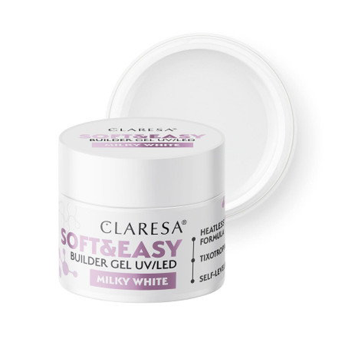 CLARESA SOFT&EASY MILKY WHITE STRUCTURING GEL 90g