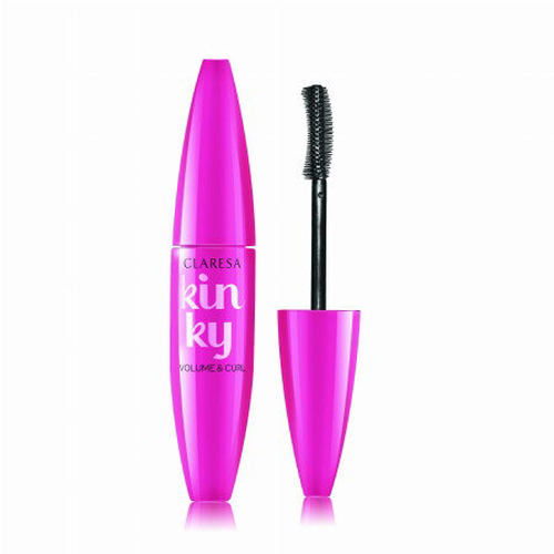 CLARESA KINKY Deep Black – maskara zhusťujúca a podkrúcajúca 12 ml