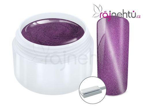 Ráj nehtů Fantasy line Ráj nehtů Barevný UV gel CAT EYE MAGNET - Purple 5 ml