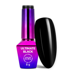 MOLLY LAC gel lak Ultimate Black 8 g - extra pigmentovaný černý lak bez HEMA / Di-HEMA