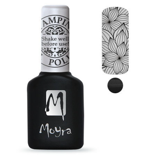Gel lak na razítkování Moyra černý 10ml