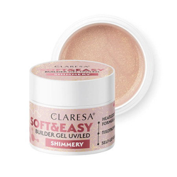 CLARESA STAVEBNÍ GEL NA NEHTY SOFT&EASY SHIMMERY 12G