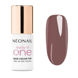 NeoNail READY IN ONE One Mocha Brown 07 - hnědý gelový lak 3v1 7,2 ml