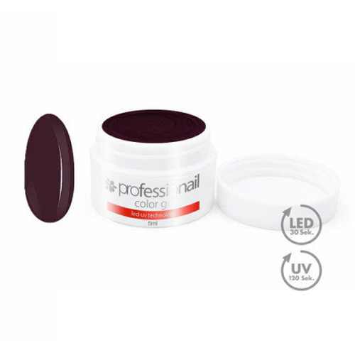 Barevný LED-UV gel 5ml Professionail Rouge Noir