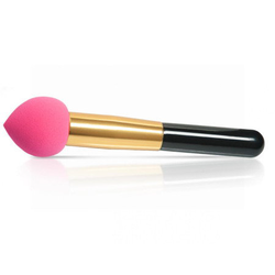 Kozmetická hubka s rúčkou na make up ružová
