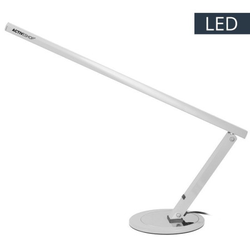 Profesionální LED stolní lampa slim stříbrná