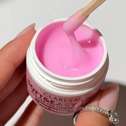 Laresa Soft&Easy Pink Waffle 45 g - stavební gel na nehty růžový, samonivelační