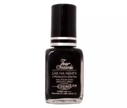 Cedro Four Seasons lak na nehty praskací - černý 14 ml