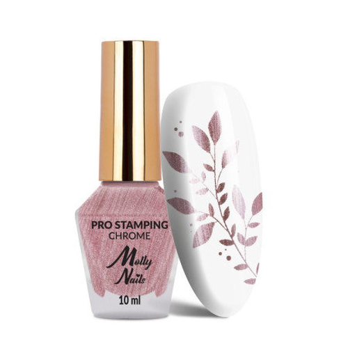 Molly lak na razítkování Light pink metalic 10ml