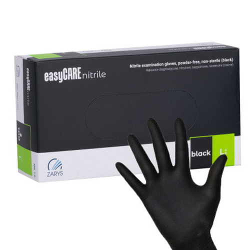 Jednorázové nitrilové rukavice Easycare Black, velikost L, 100 ks
