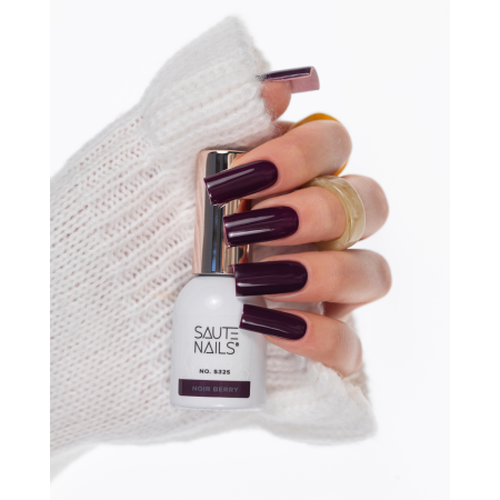 Gelový lak na nehty Saute Nails S325 Noir Berry 8ml