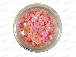 Zdobení na nehty, kolečka (dutá) CDčka - růžová
