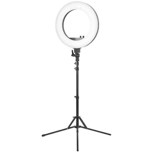 Kulaté světlo 18" 48w vedlo černé + stativ