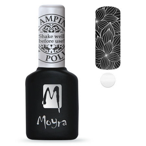 Gel lak na razítkování Moyra bílý 10ml